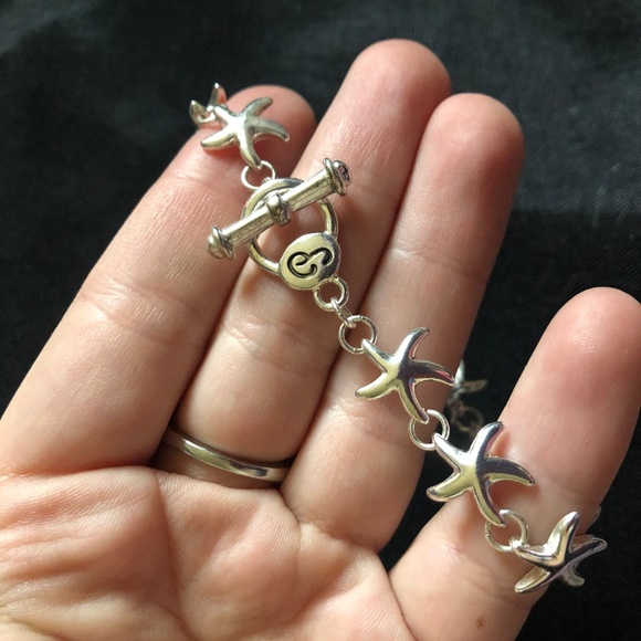 Silver Starfish Bracelet - Picture 2 of 3